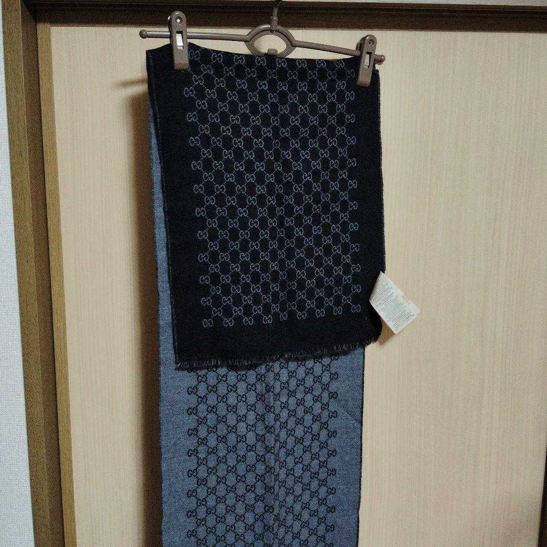 グッチ　リバーシブル GGパターン マフラー