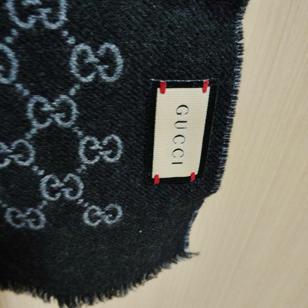 グッチ　リバーシブル GGパターン マフラー