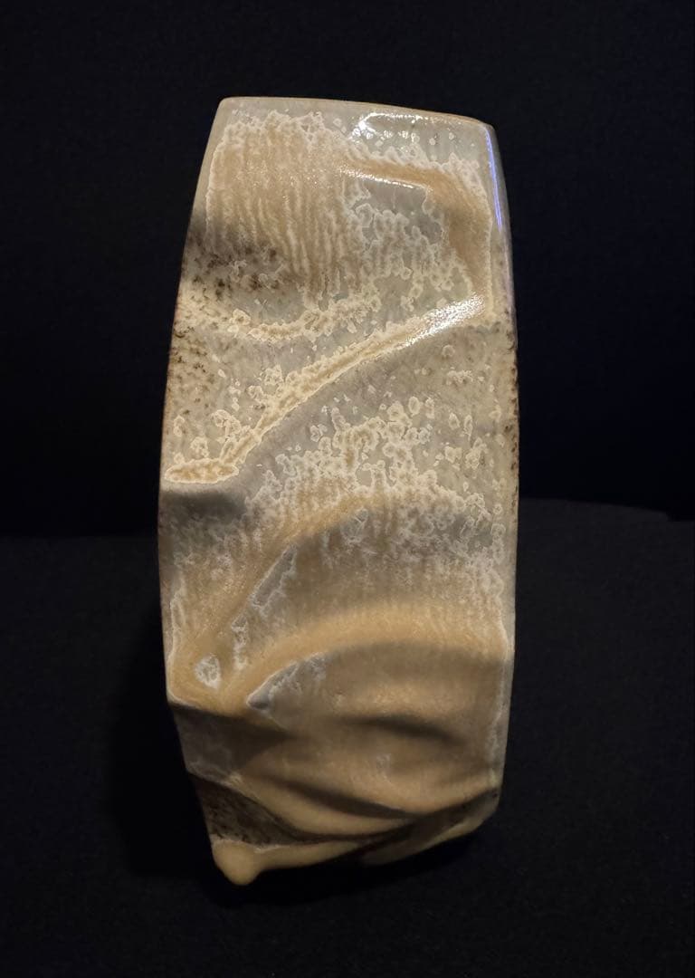 ヴィンテージ ドイツJUNHANSユンハンス 陶器 ブロック 置時計 オブジェ