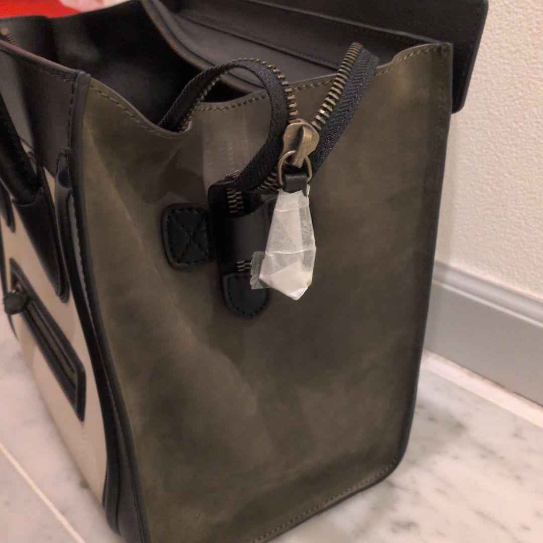 T*A様 新品　セリーヌ ラゲージ ミニショッパー スエード×レザー 正規品