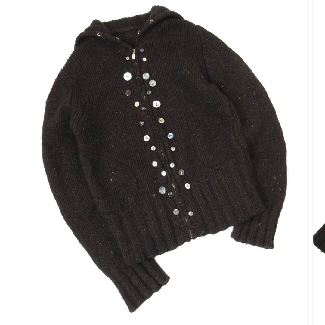 トップス yaekim 21 frost moon zip-up knit