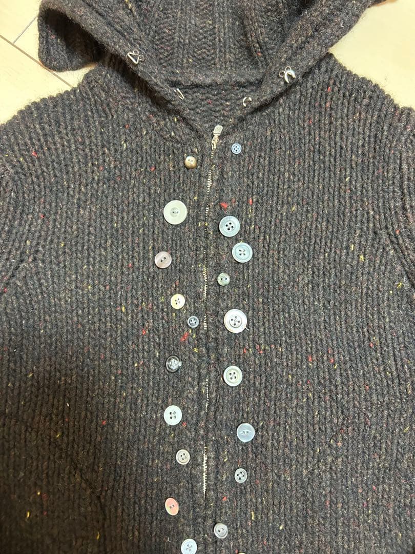 トップス yaekim 21 frost moon zip-up knit