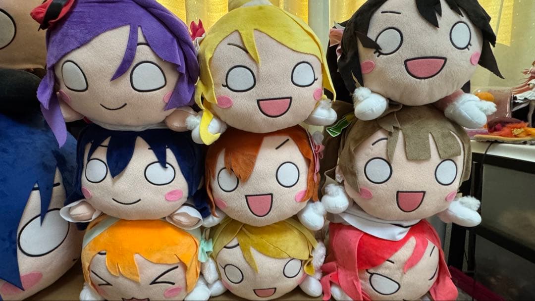 ラブライブ！メガジャンボ寝そべり μ's 9体  halation