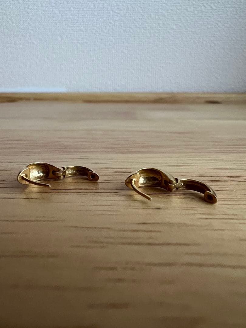 K18 中折れ式 フープピアス 10mmスピンドル 18金