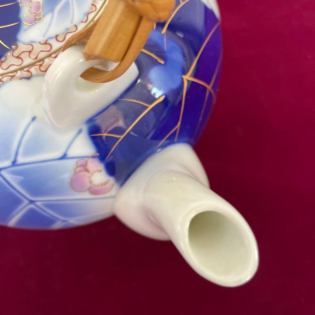 香蘭社　最高級　愁海棠　蓋付お茶茶碗　4客　急須