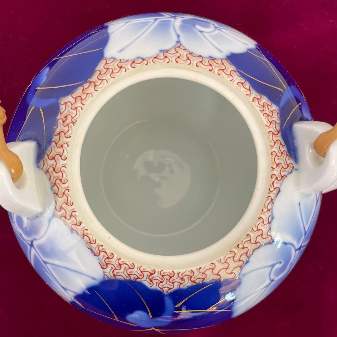 香蘭社　最高級　愁海棠　蓋付お茶茶碗　4客　急須