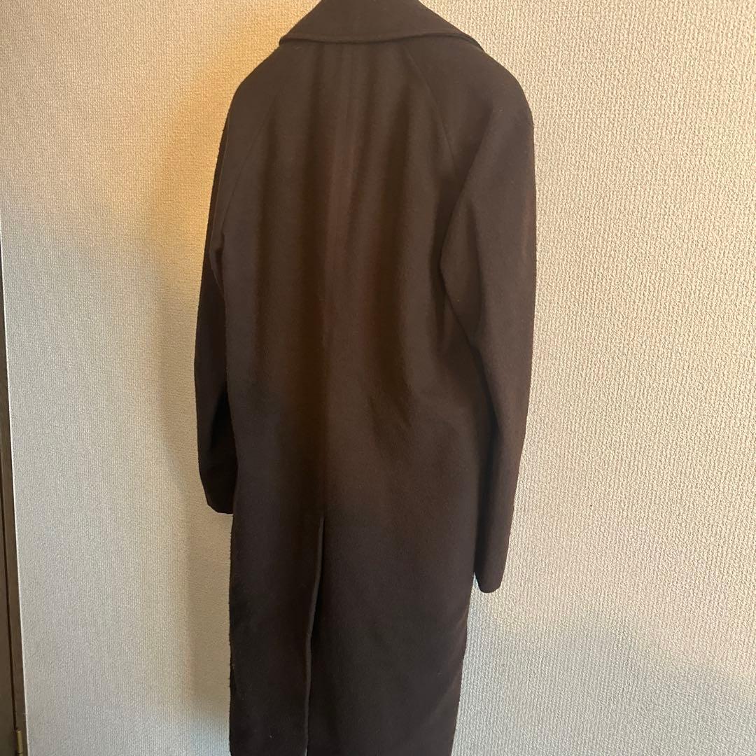 Belvest ダークブラウン ダブルブレスト カセンティーノコート