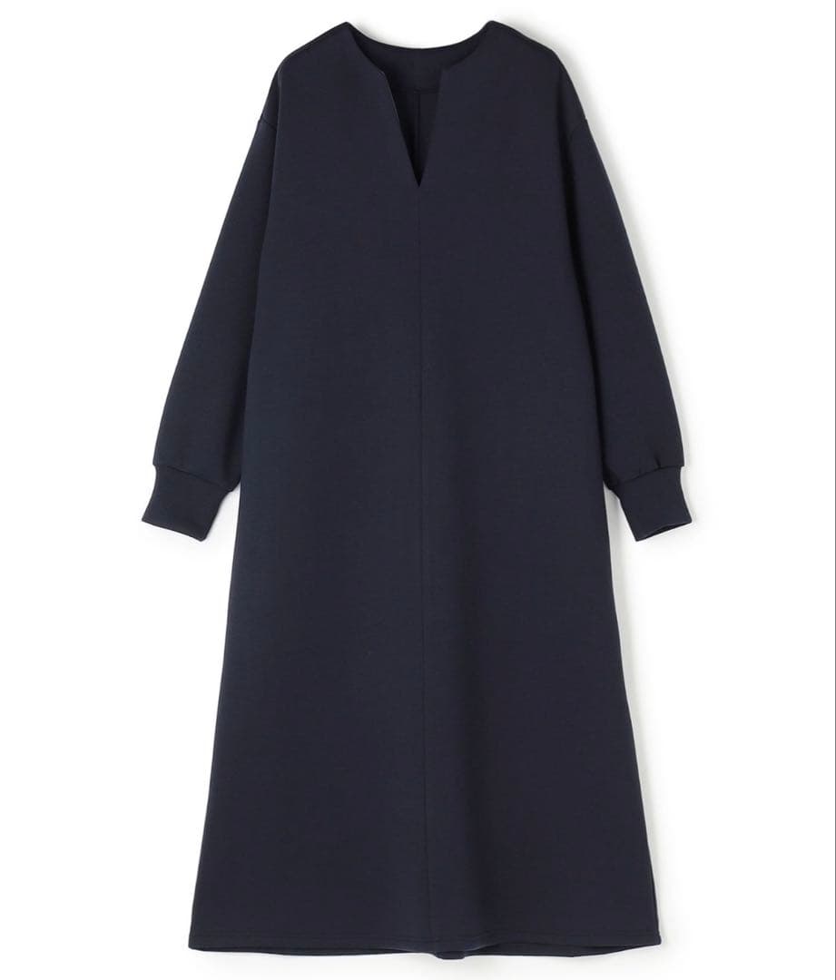 UNFILO BEAUTY FORM JERSEY キーネックワンピース　XL