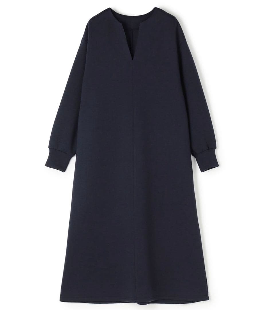 UNFILO BEAUTY FORM JERSEY キーネックワンピース　XL