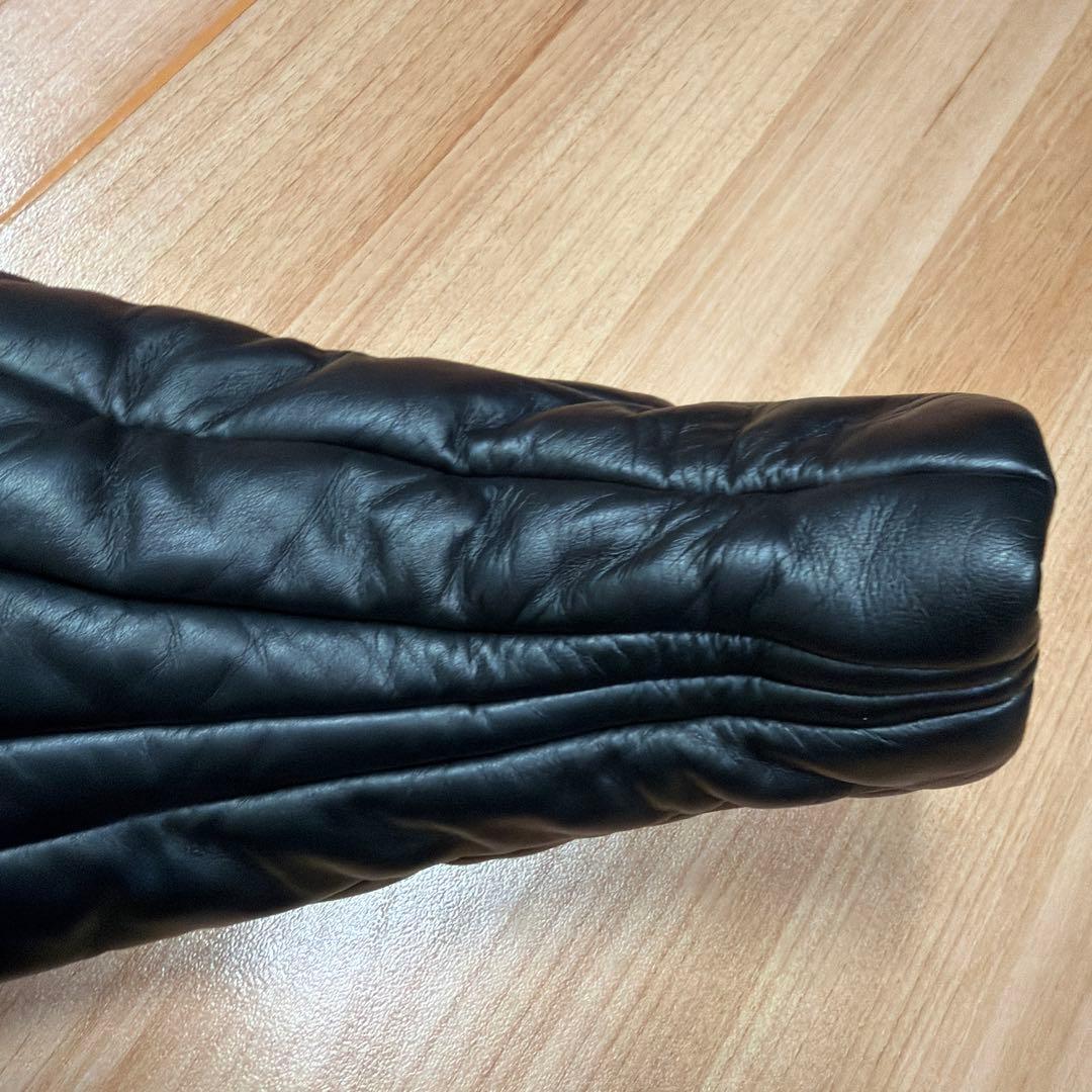 dunhill ブラック キルティングレザー ジャケット