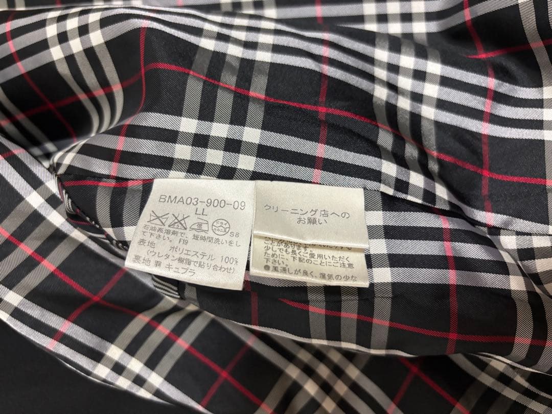 BURBERRY BLACK LABEL☆トレンチコート☆LL☆ブラック☆中古