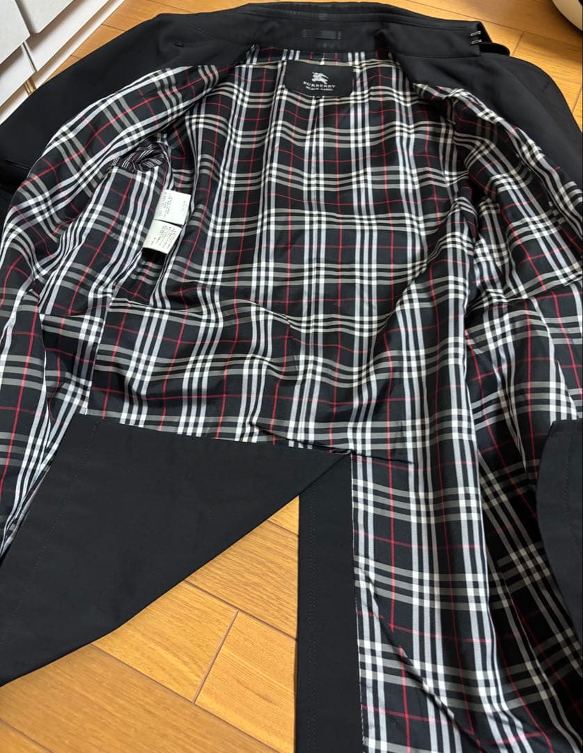 BURBERRY BLACK LABEL☆トレンチコート☆LL☆ブラック☆中古