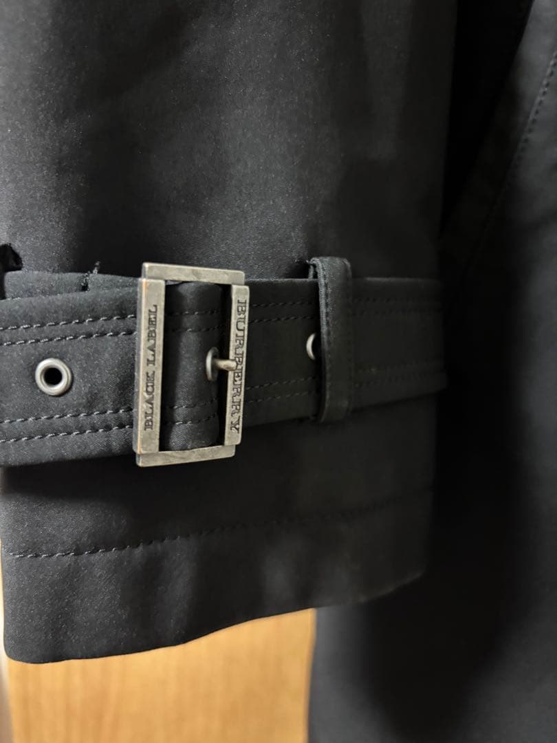 BURBERRY BLACK LABEL☆トレンチコート☆LL☆ブラック☆中古