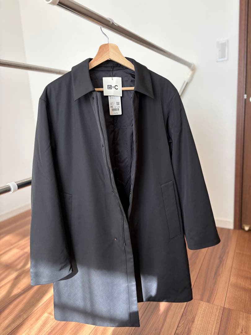 UNIQLO C パフテックハーフコート XS ブラック　新品未使用タグ付き