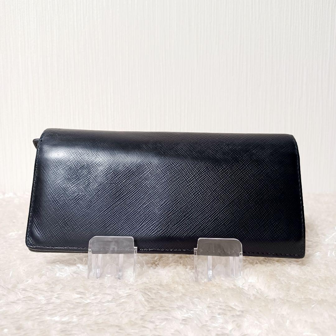 ✨美品✨　プラダ　PRADA　サフィアーノ　長財布　レザー　ブラック