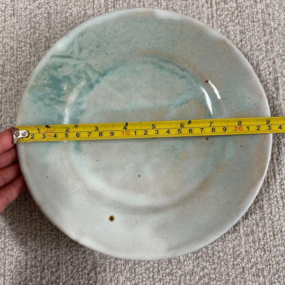 松村英治　陶器　平皿　23㎝　2枚セット