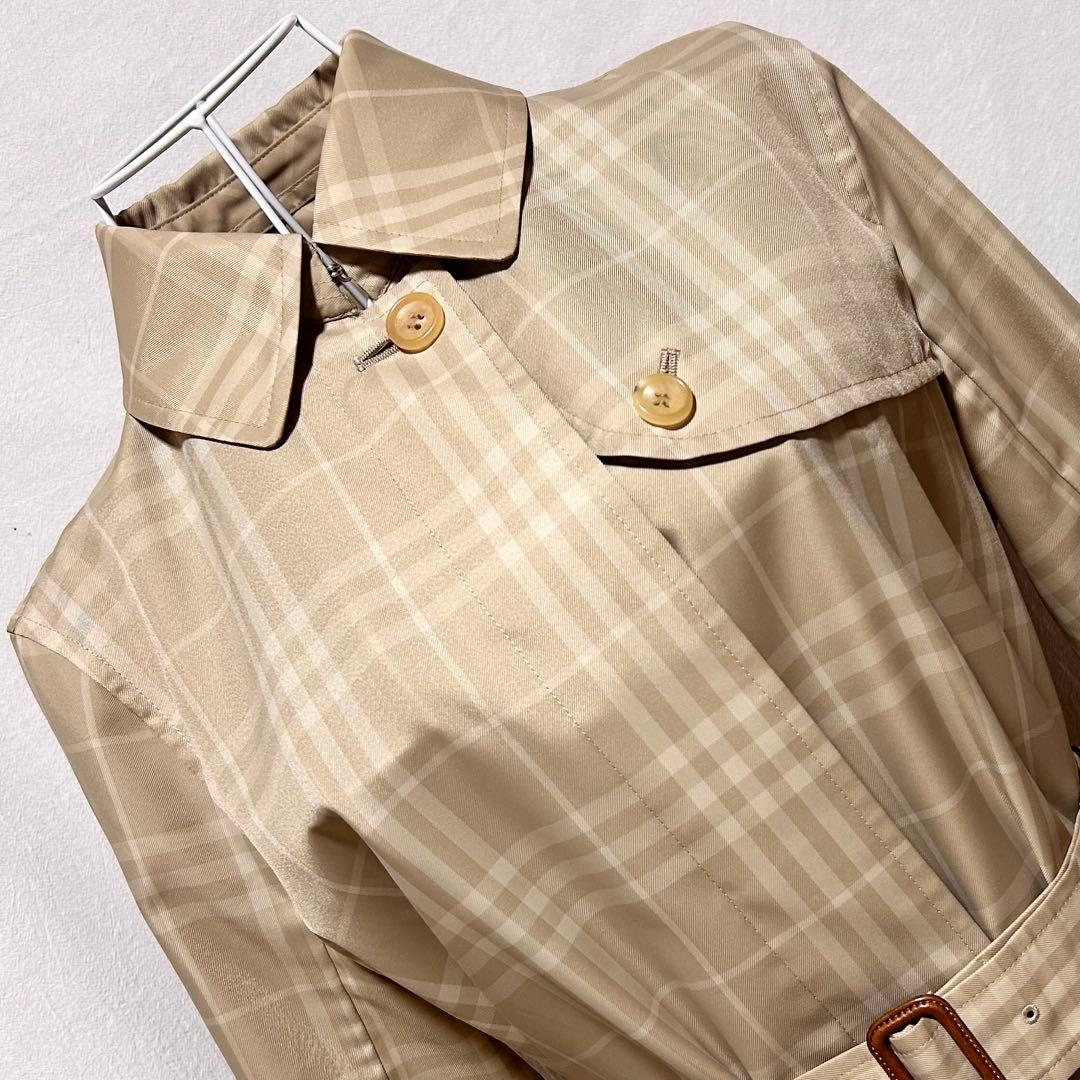 美品 バーバリー ブルーレーベル トレンチコート ジャケット チェック柄 コート