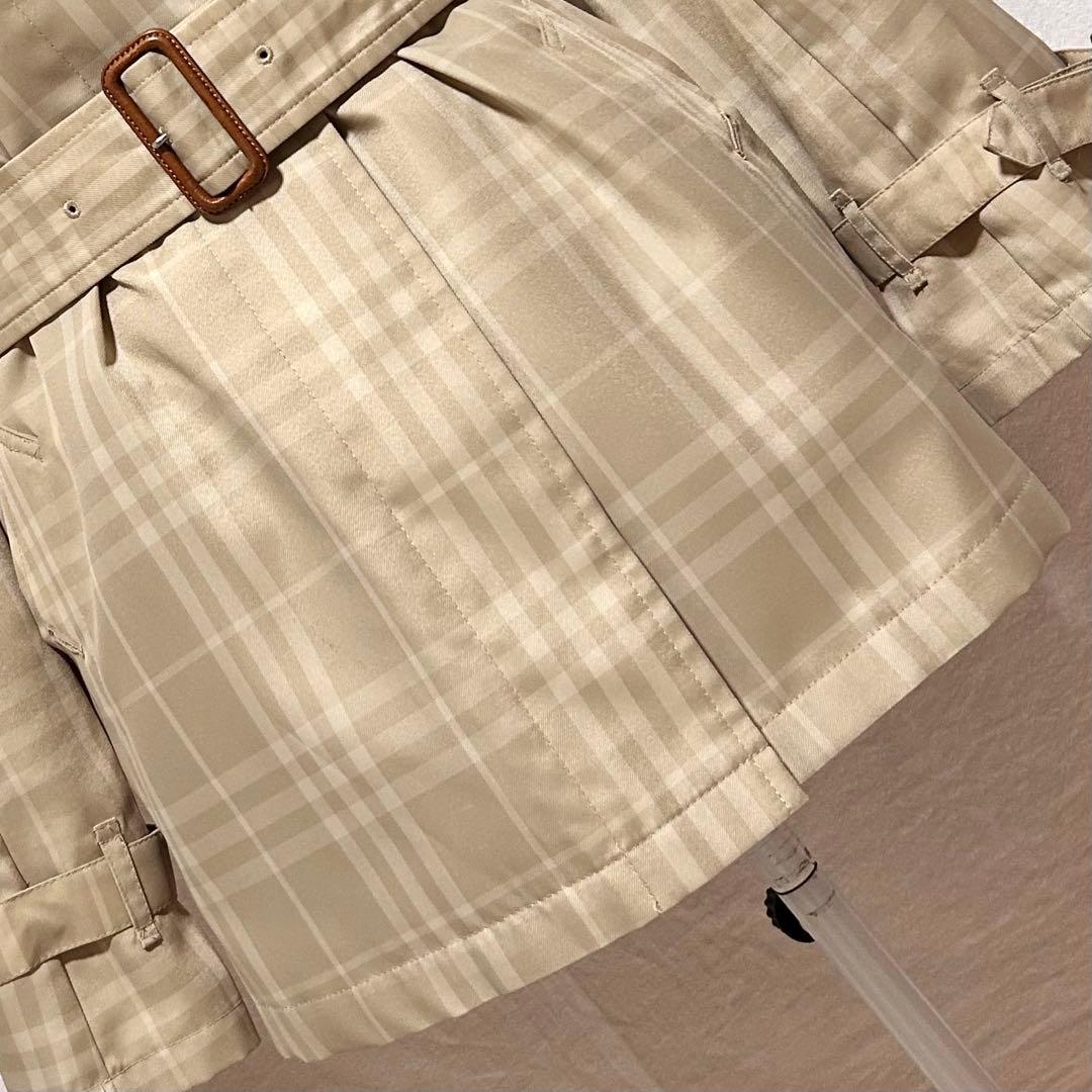 美品 バーバリー ブルーレーベル トレンチコート ジャケット チェック柄 コート
