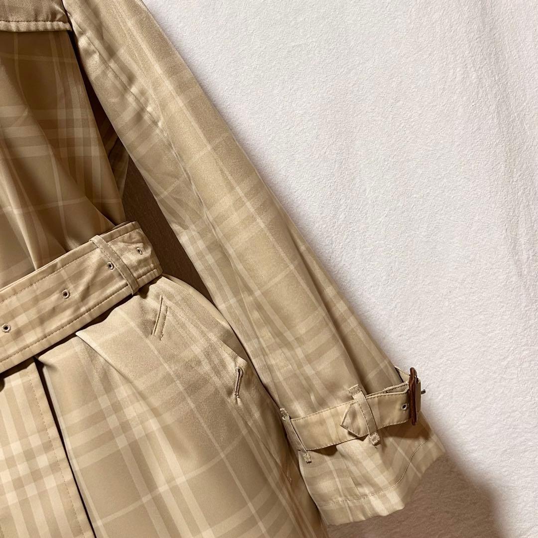 美品 バーバリー ブルーレーベル トレンチコート ジャケット チェック柄 コート