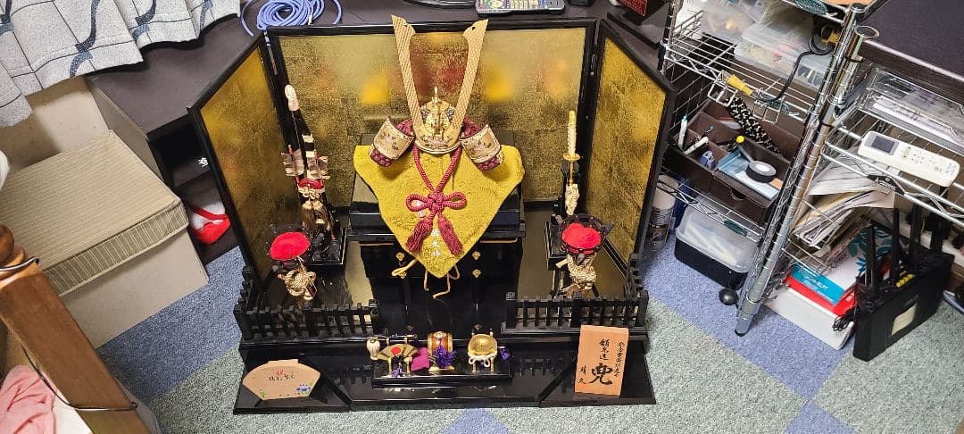 晴久 作 5月人形 兜