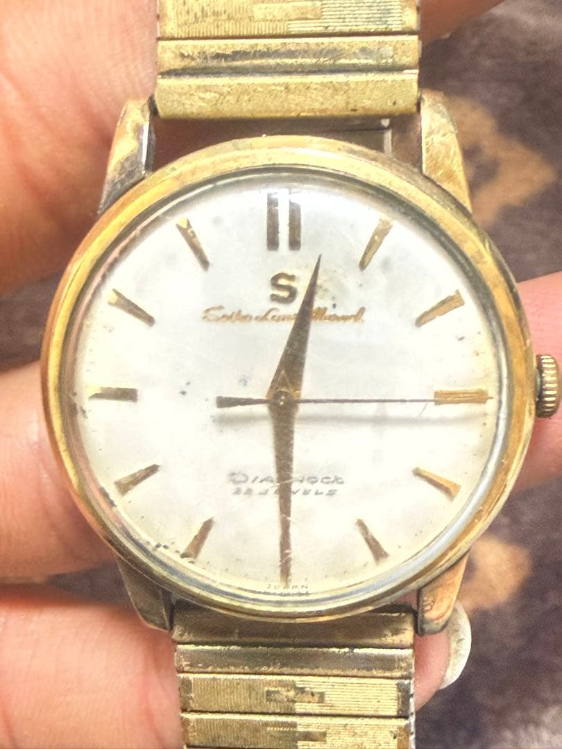 Seiko 手巻き時計 ゴールド シルバー