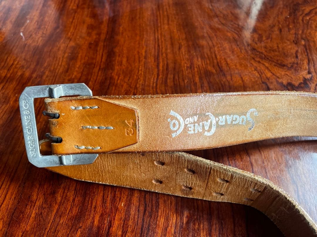 小物 Sugarcane Leather western belt 32