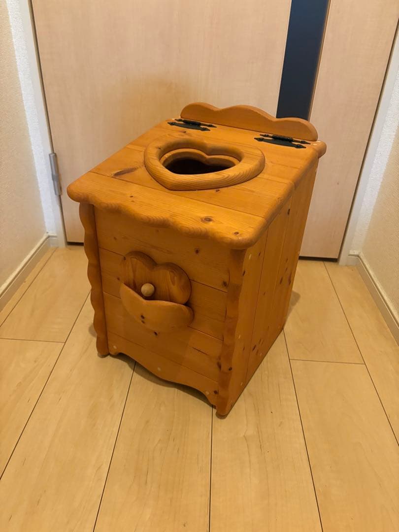 アメリカンカントリー家具　カントリーハートダストBOX ゴミ箱