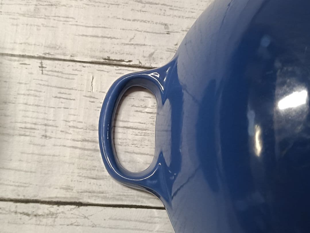 ルクルーゼ マルミット 両手鍋 26cm 青　LE CREUSET