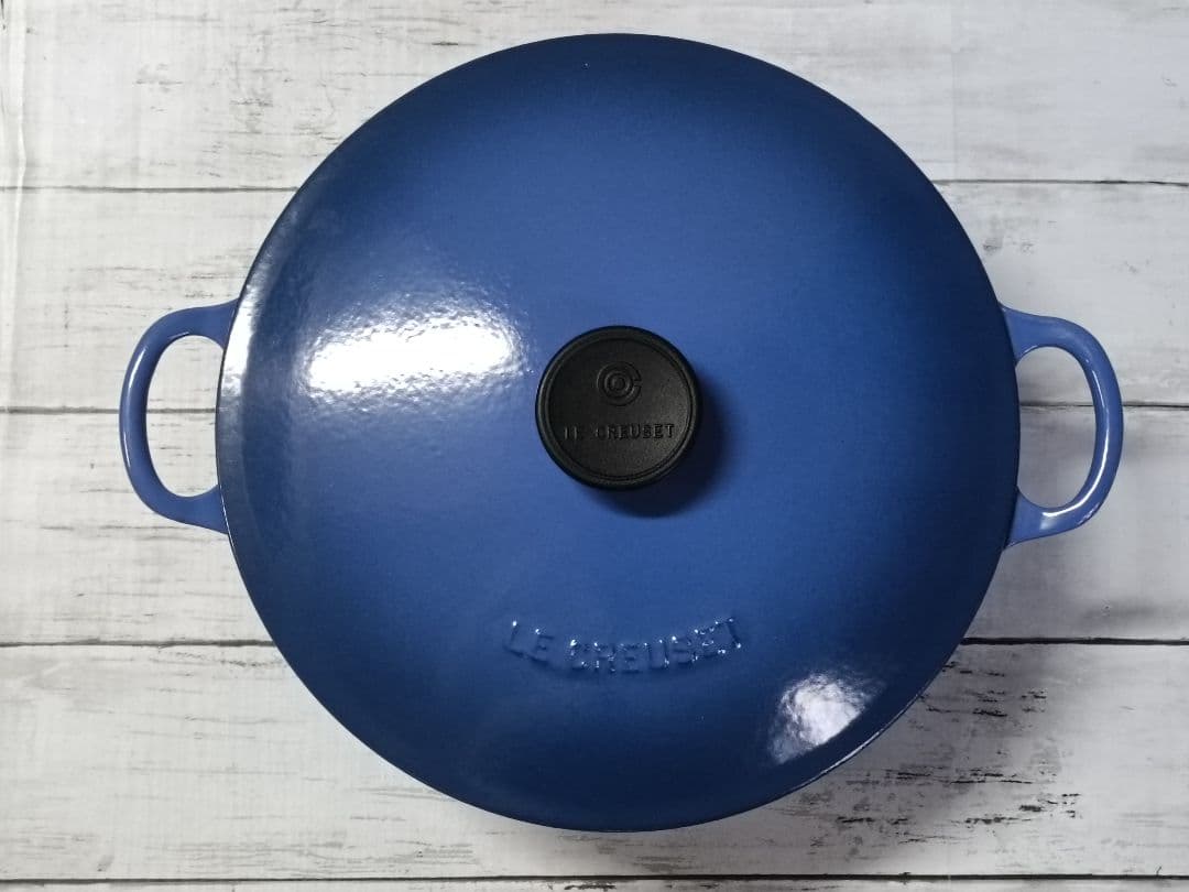 ルクルーゼ マルミット 両手鍋 26cm 青　LE CREUSET