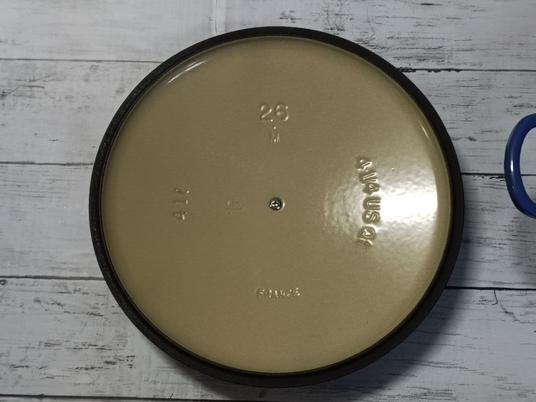 ルクルーゼ マルミット 両手鍋 26cm 青　LE CREUSET