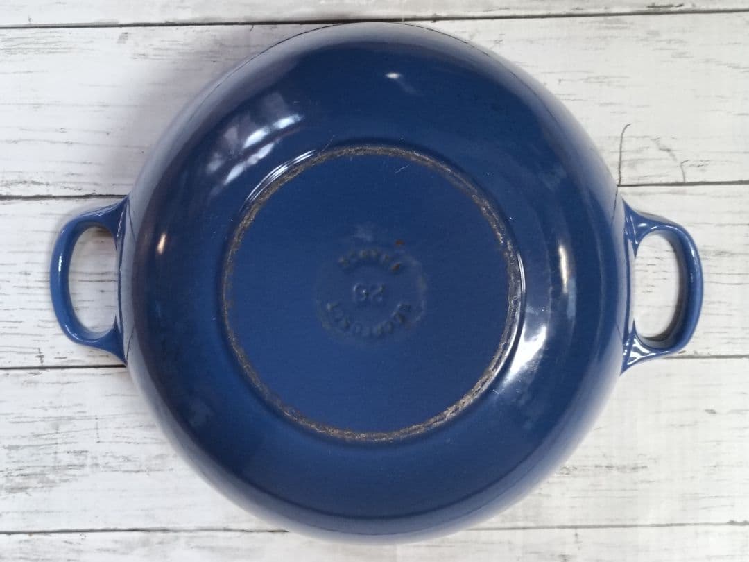 ルクルーゼ マルミット 両手鍋 26cm 青　LE CREUSET