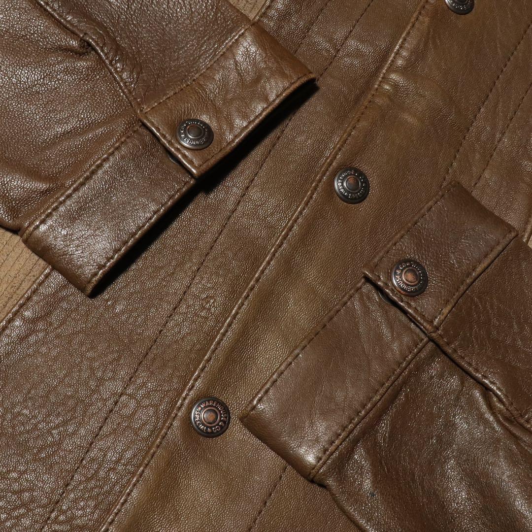 初期★WAREHOUSE★50s 3rd レザージャケット★トラッカージャケット