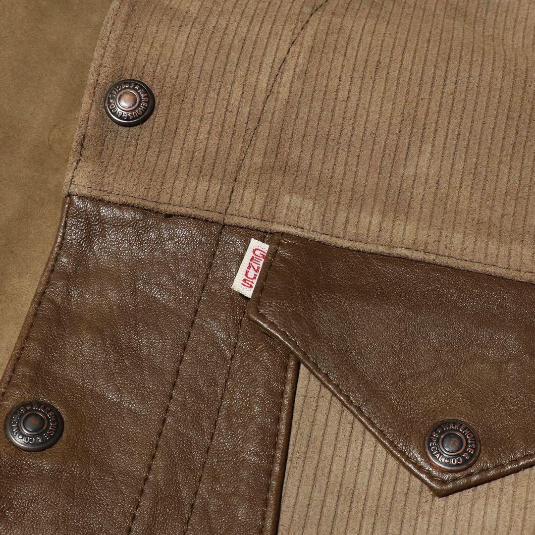 初期★WAREHOUSE★50s 3rd レザージャケット★トラッカージャケット