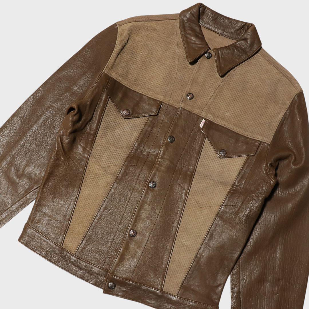 初期★WAREHOUSE★50s 3rd レザージャケット★トラッカージャケット