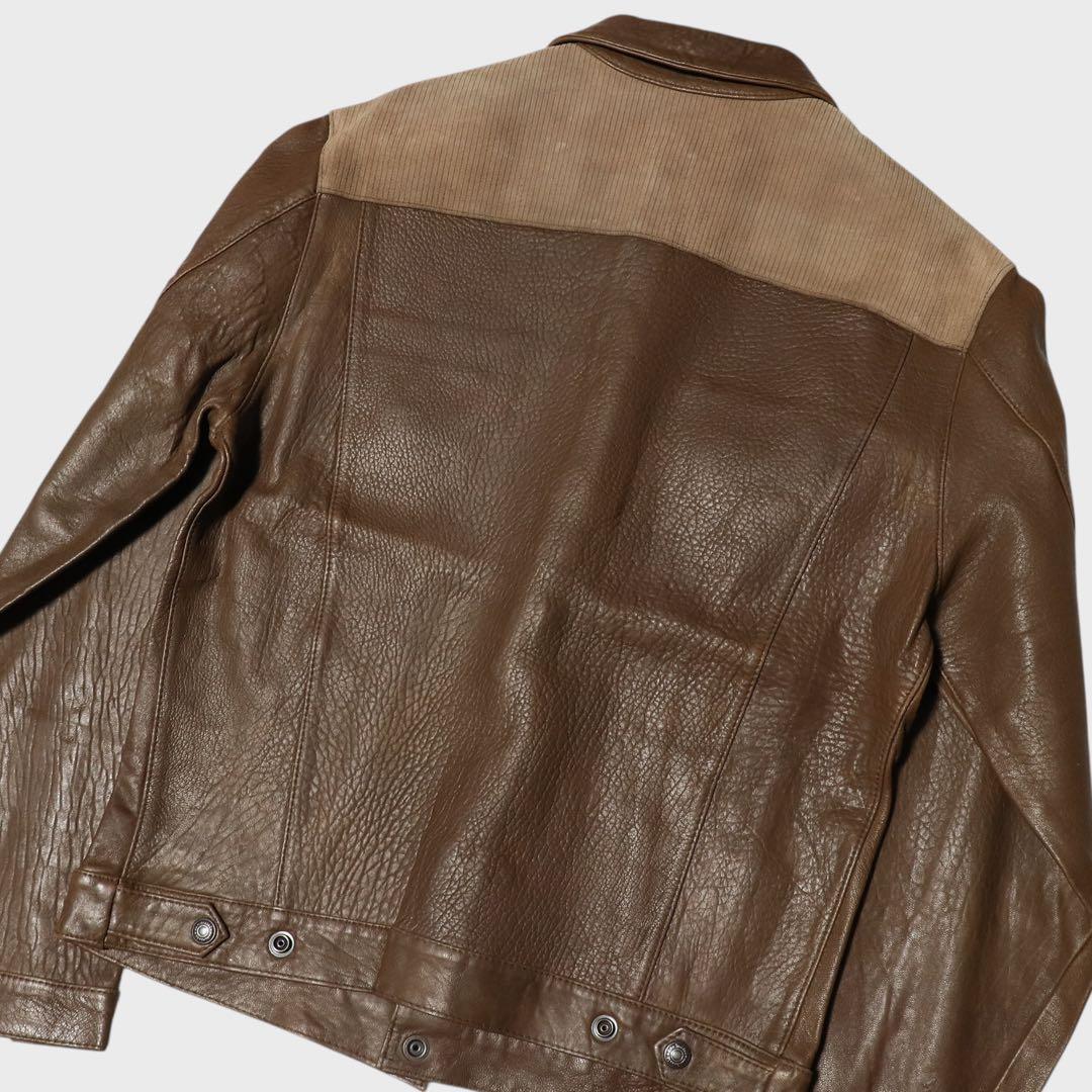 初期★WAREHOUSE★50s 3rd レザージャケット★トラッカージャケット