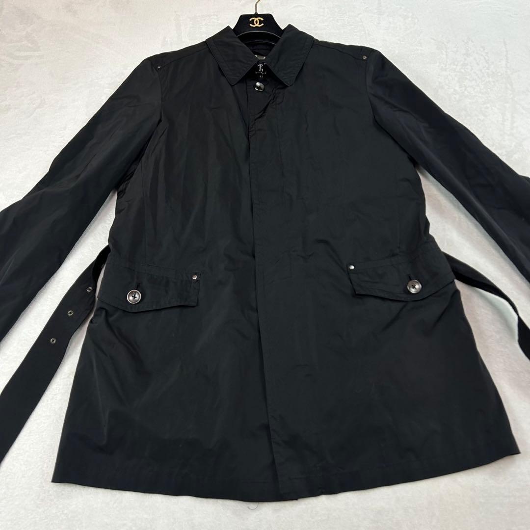 J488 XL バーバリーロンドン ダウンライナー付 ベルト付 コート メンズ