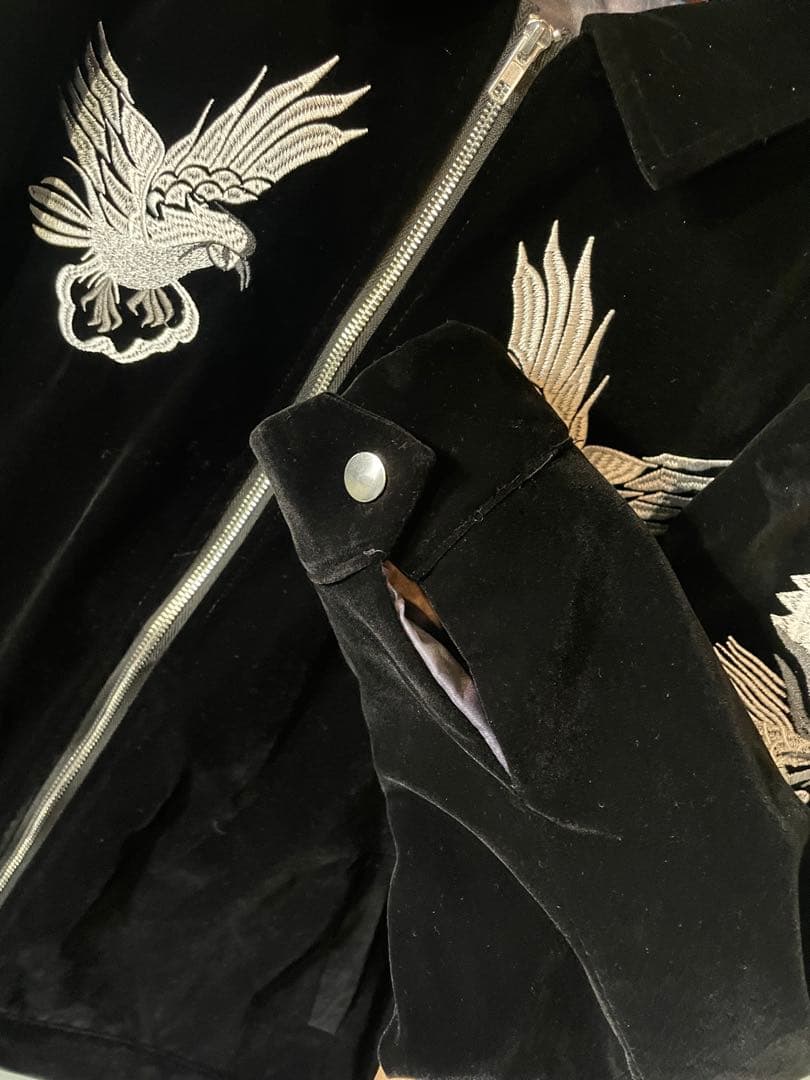 し*た様 ベルベット スカジャン レプリカ　鷹 龍 Japan