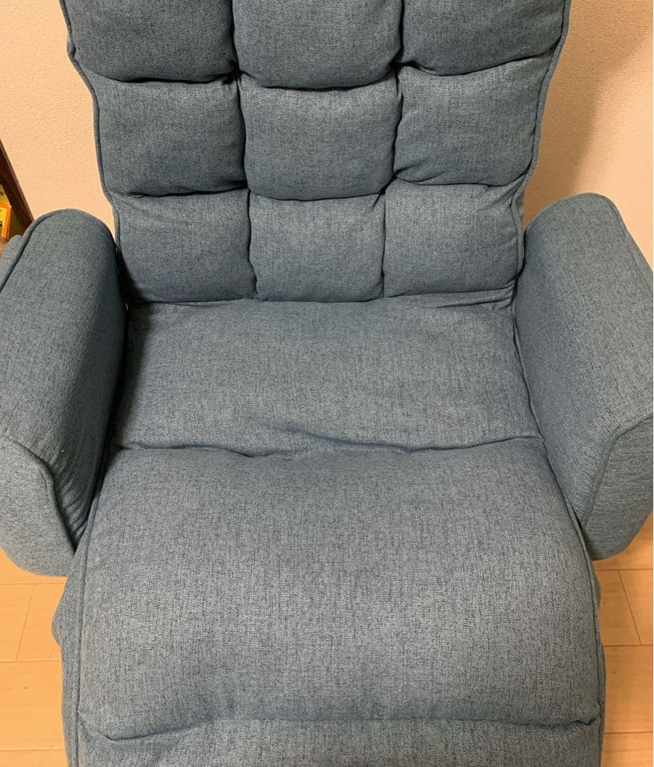 値下げ！【美品】YAMAZEN 肘付き回転座椅子　EIKZ-72AOT-SNV