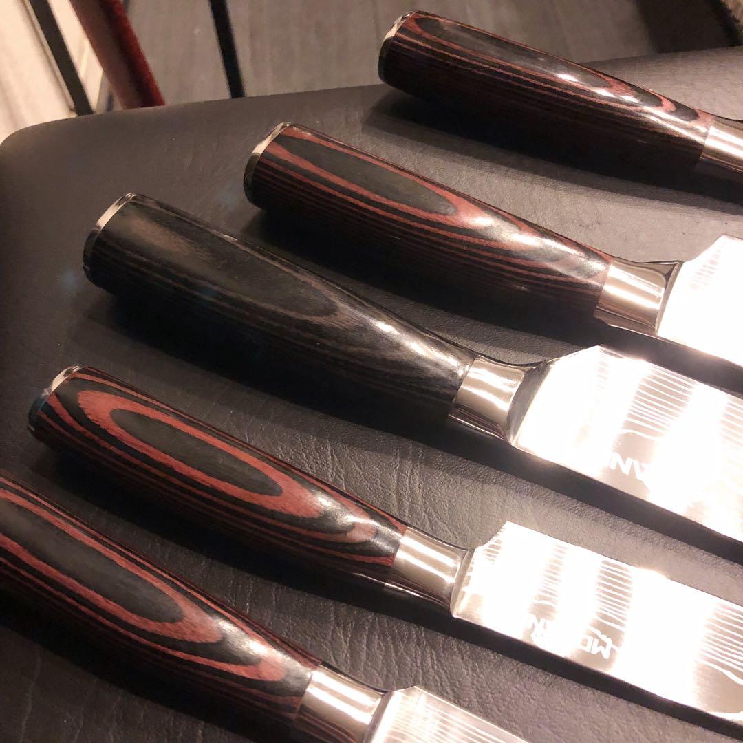 未使用　三徳包丁　シェフナイフ　ダマスカス　包丁　5本セット