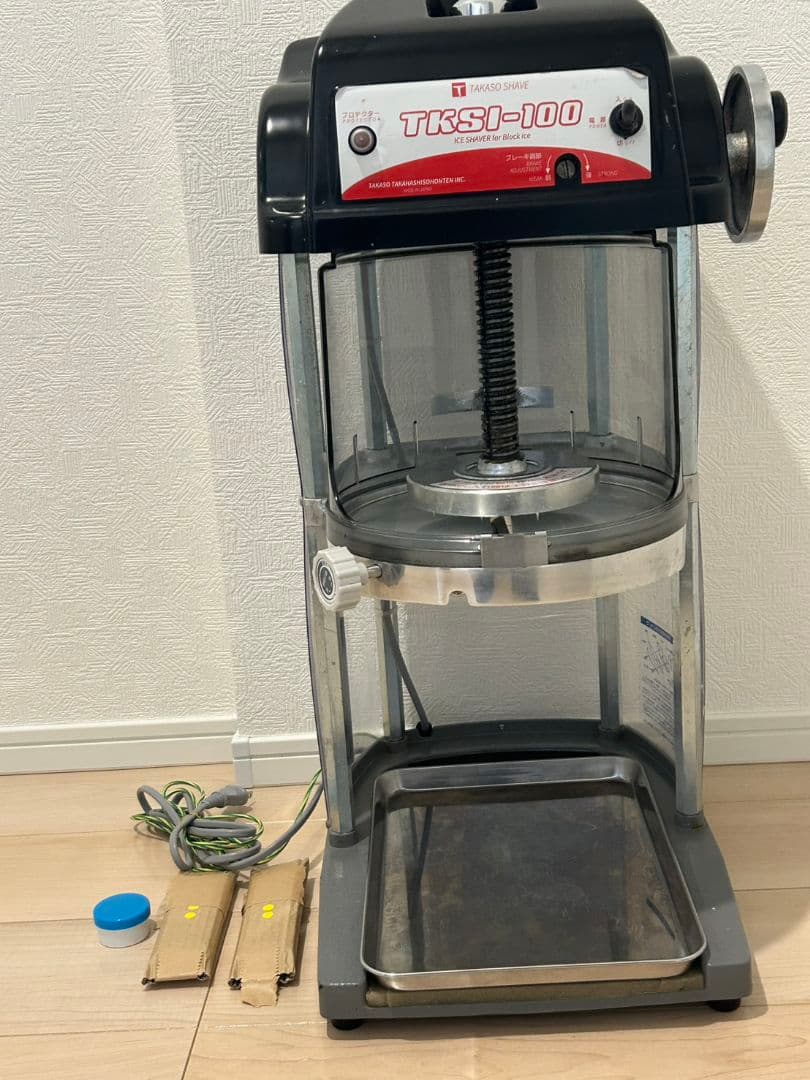 業務用かき氷機　スワン　TKSI-100 ブラック（TAKASOモデル）