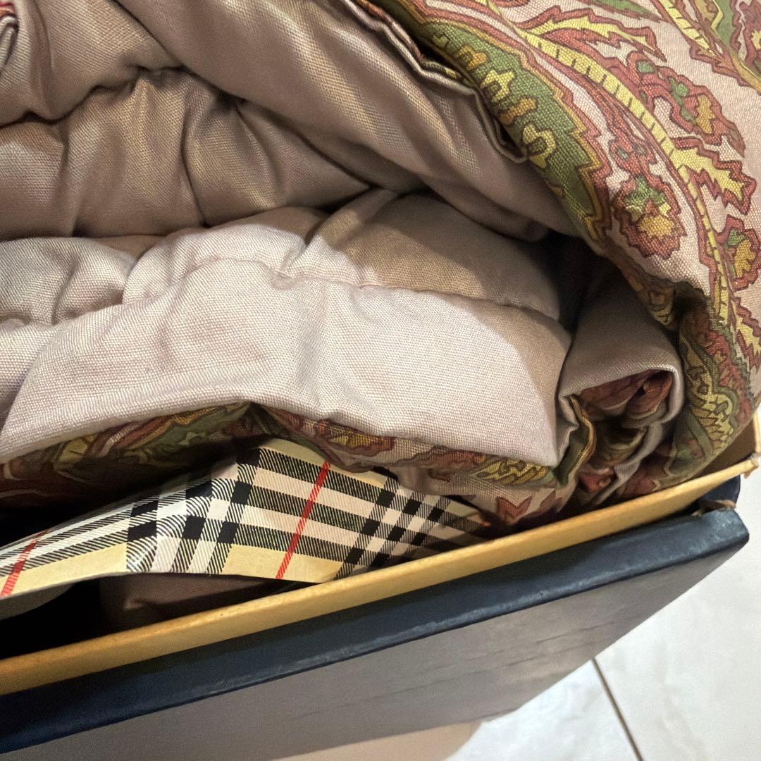 バーバリー　Burberrys 合織入羊毛掛ふとん　(肌掛) 2枚