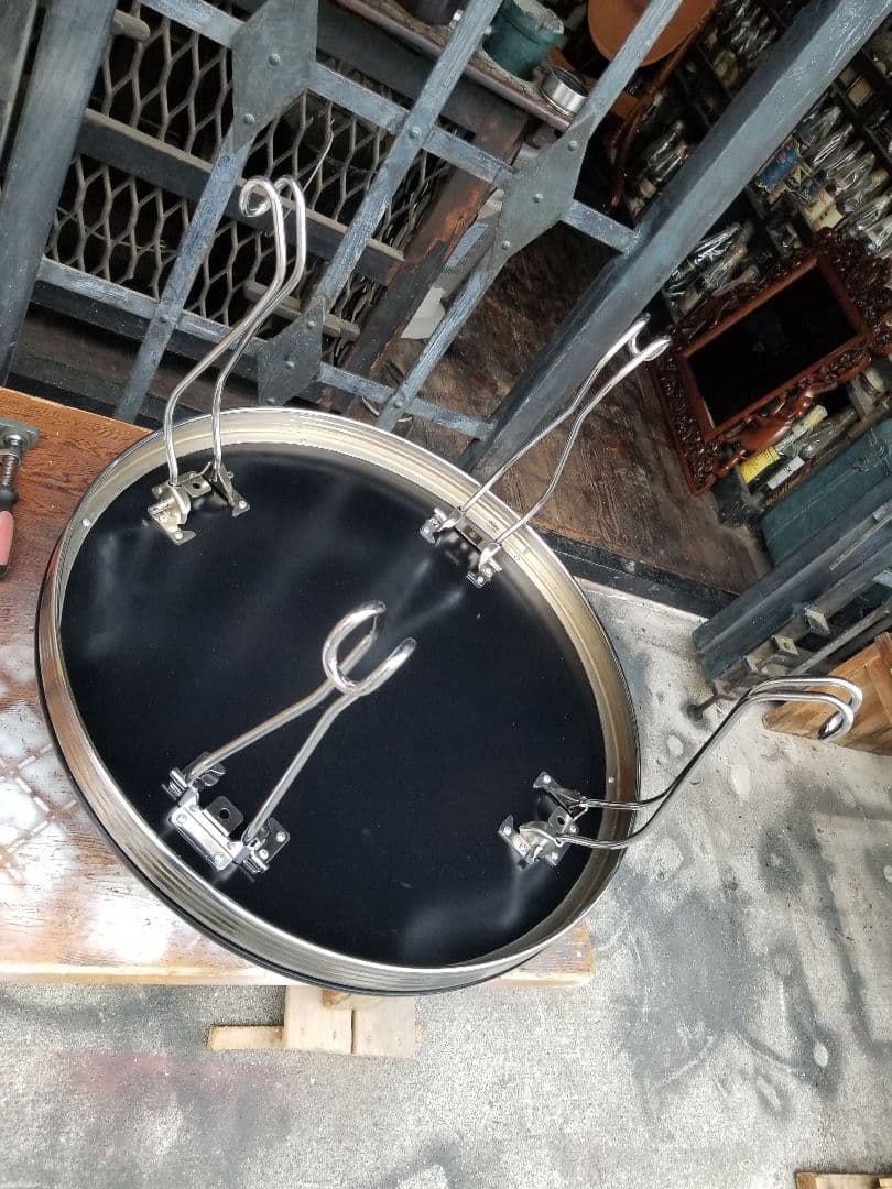 スペースエイジ　メタル　ダイナー　インダストリアル　ブラック　サイド　テーブル