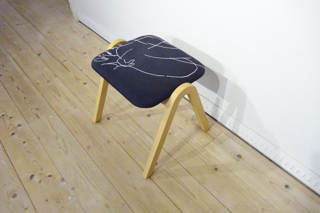 ■□宮崎椅子製作所　Astool 小泉誠デザイン　補助椅子　北欧風　美品　C□■