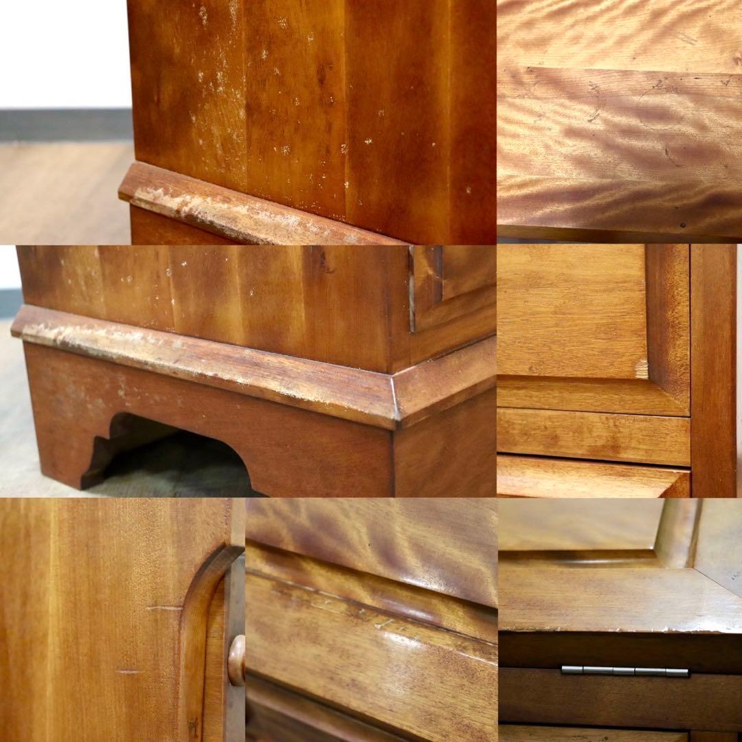 GMHH268○九州民芸家具 ライティングビューロー デスク 学習机 書