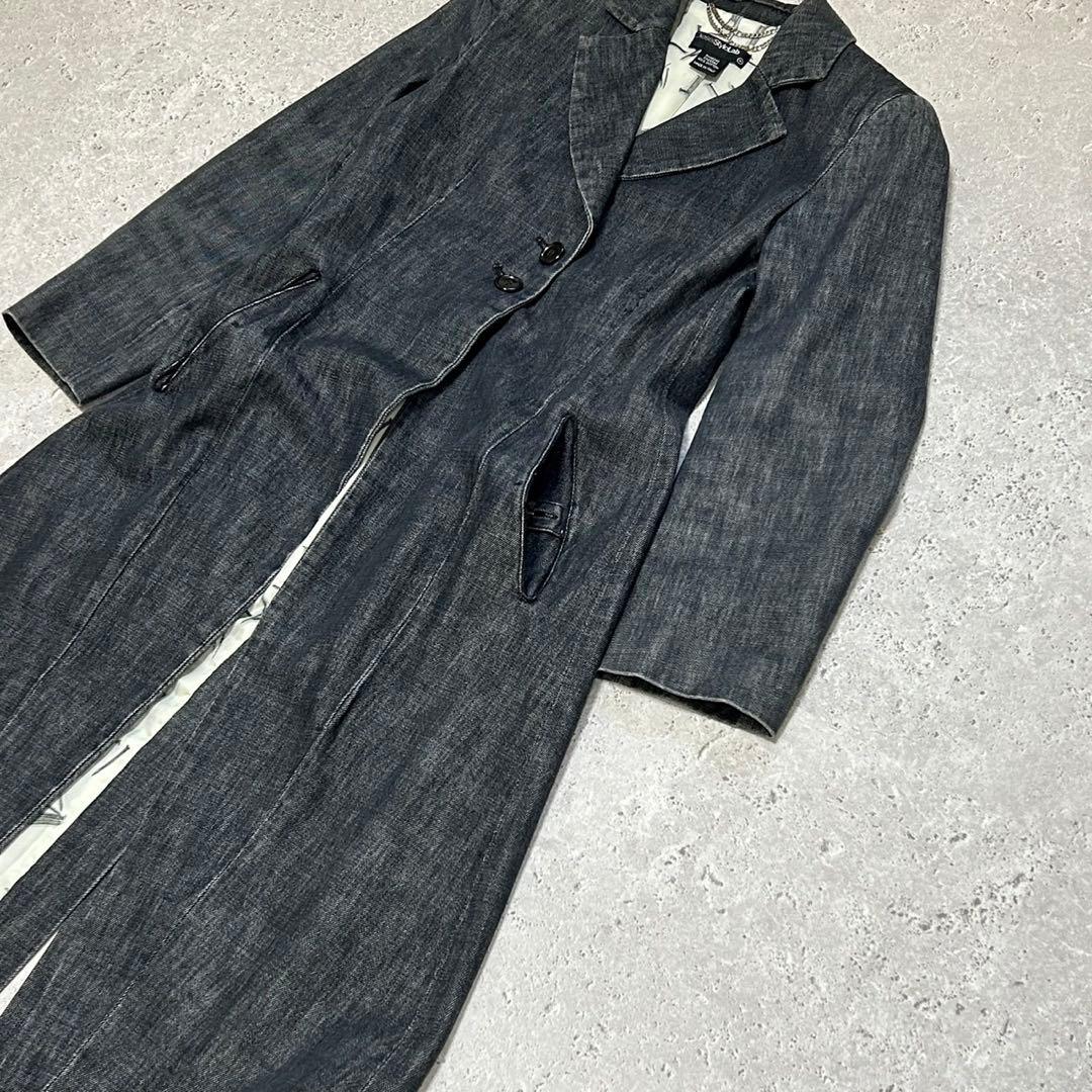 亘Diesel ロングコート デニム テーラード M グレー Y2K