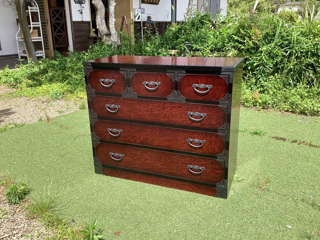 時代箪笥　民芸箪笥　収納家具　整理箪笥　装飾金具　和箪笥