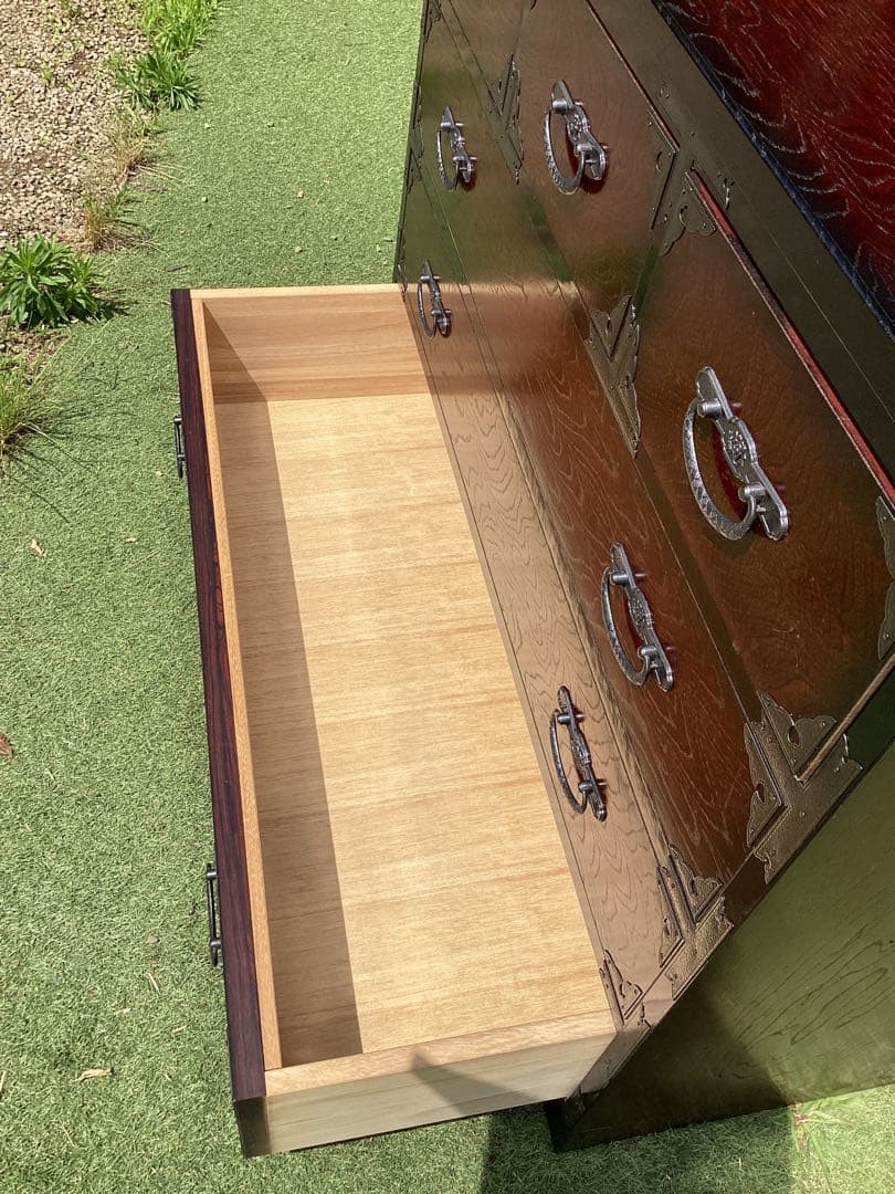 時代箪笥　民芸箪笥　収納家具　整理箪笥　装飾金具　和箪笥