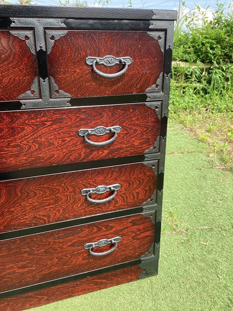 時代箪笥　民芸箪笥　収納家具　整理箪笥　装飾金具　和箪笥