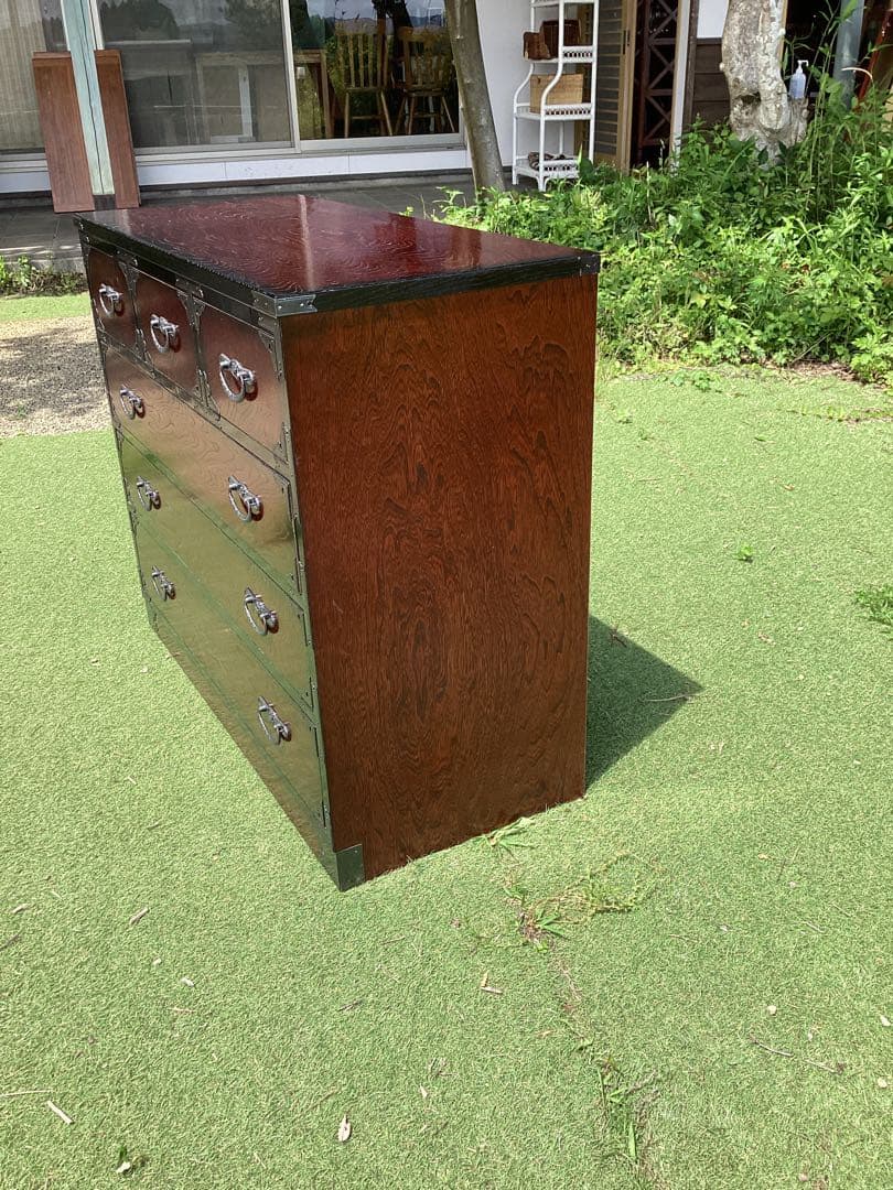 時代箪笥　民芸箪笥　収納家具　整理箪笥　装飾金具　和箪笥