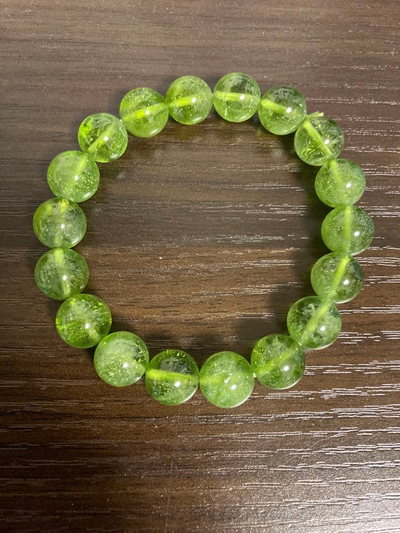 【高透明度】ペリドット ブレスレット 10〜11mm アフガニスタン産